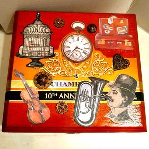 Suenos de Saundra Upcycle Perdomo Reserve Cigar Box, Storage/Jewelry Box/ Home A